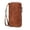 Brown, variant on Men's and Women's Slim RFID Blocking Vertical Leather Wallet with Loose for Secure Daily Use