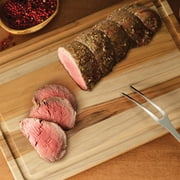 Tramontina 2-Piece Teak Wood Cutting and Serving Board Set, Mineral Oil Coated, Drip Ring