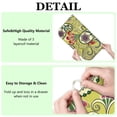 thumbnail image 3 of Classic Paisley Boho Kitchen Drying Mat Super Absorbent Microfiber Pad Ethnic Floral Design 3-Layer Thick Foldable & Washable, 3 of 3