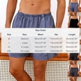 thumbnail image 3 of Pantalones Cortos de Cintura Elástica para Hombre Color Sólido Pantalones Cortos Casuales con Botón Totalmente Abierto para Hombres Primavera Y Verano, 3 of 6