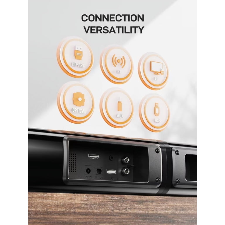 MEVOSTO 2.2CH Soundbar, 120W Bluetooth 5.3, Detachable MEVOSTO 2.2CH Soundbar, 120W Bluetooth 5.3, Detachable