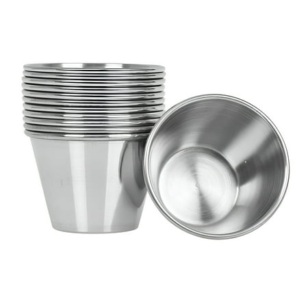 

12pcs Stainless Steel Household Round Sauce Cup 6CM Thick DSV
