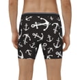 thumbnail image 2 of Men's Boxer Briefs, Anchor Soft and Breathable Mens Underwear Boxer Briefs With Widen Waist, 2 of 5