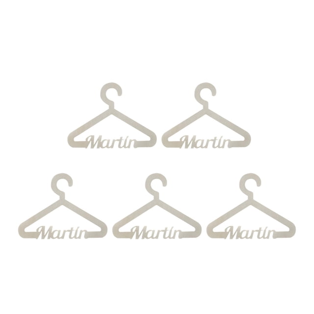 Perchas de madera para ropa de niños Perfecl Alfabeto 15 cm x 20 cm
