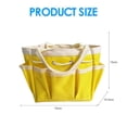 thumbnail image 4 of Bolsa de herramientas de jardín, bolsa de almacenamiento de herramientas de mano de tela Oxford, organizador de jardinería con bolsillos para mujeres y hombres (amarillo), 4 of 5