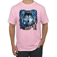 thumbnail image 2 of Wild Bobby American Flag Patriotic Wolf Dreaming Men Tee, 2 of 6