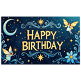 thumbnail image 5 of LUUFILx Fairy Birthday Party Backdrop Enchanted Happy Birthday Banner Decoration for Kids Party Backdrop Photo Background Celebration Decor Magical Theme, 5 of 8