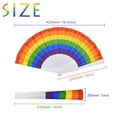 thumbnail image 2 of Ventilador plegable Renashed Pride Rainbow LGBT Plastic x6, 2 of 7