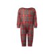 thumbnail image 3 of Pijamas navideños familiares a juego, camisetas a cuadros y pantalones con cintura elástica, pelele para bebé., 3 of 10