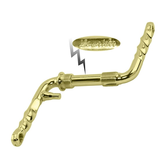 bicycle twist 4 crank gold.twisted gold crank bicycle,lowrider crank,Beach Cruiser.