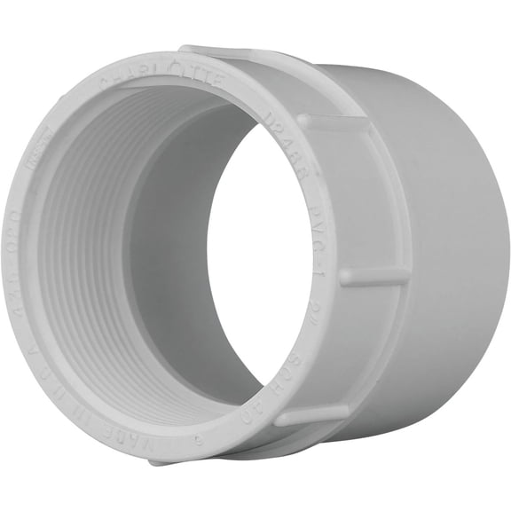 Charlotte Pipe 2 in. Slip x 2 in. Dia. FPT Pipe Adapter