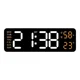 thumbnail image 1 of Reloj de pared Digital grande de 9 pulgadas, alimentado por USB, temperatura, humedad, semana, atenuador automático, reloj de mesa DST, despertador LED electrónico de 12/24H, 1 of 5