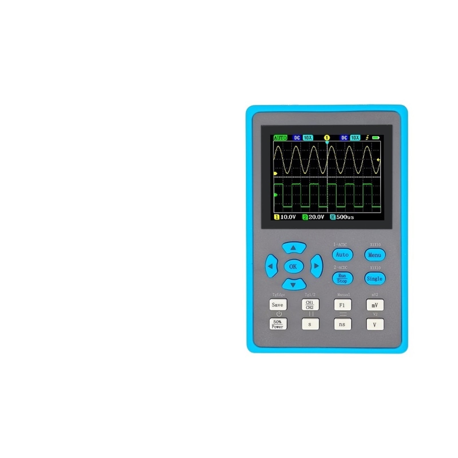 2.8 Inch Handheld Digital Oscilloscope 120M Bandwidth Dual Channel Oscilloscope Signal Generator ,Professional Designed