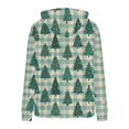 thumbnail image 6 of Zynoxe Women's Ugly Christmas Sweatshirt Drawstring Pullover Hoodies for Women Warm Fleece Long Sleeve Sweatshirt Fashionable Printed Sweatshirts with Kangaroo Pocket S, 6 of 6