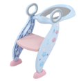 thumbnail image 1 of Escalera de atrenamiento para ir al baño, asiento de atrenamiento para ir al baño, deseño antideslizante de diseño plegable, resistencia a la presión gráfica para el bebé, 1 of 7