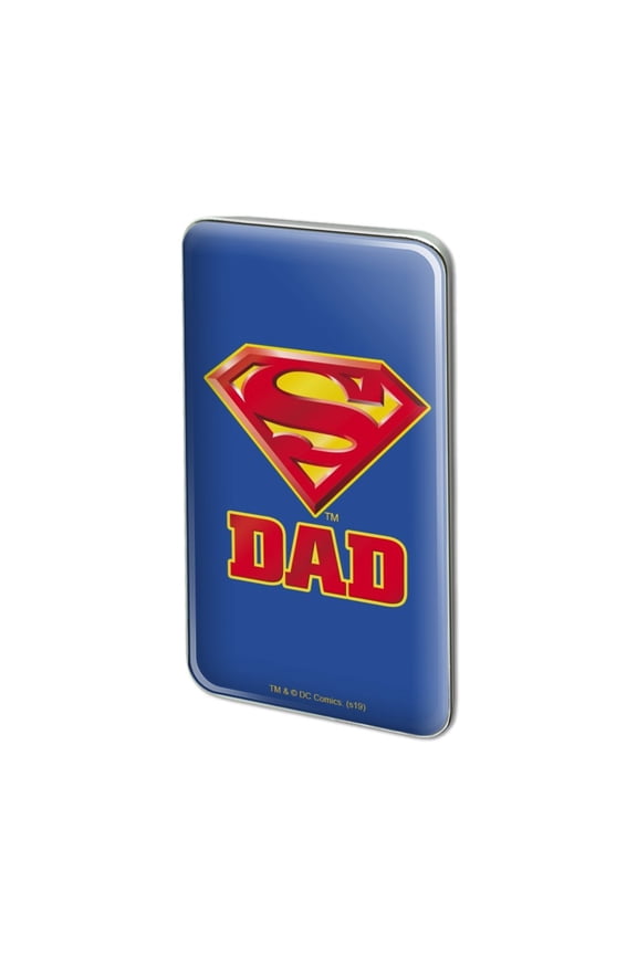Superman Super Dad Shield Logo Metal Rectangle Lapel Hat Pin Tie Tack Pinback