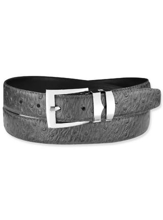 Alpine Swiss Men's Dress Belt Reversible Black Brown Leather Imported from Spain, Size: 38, Solid