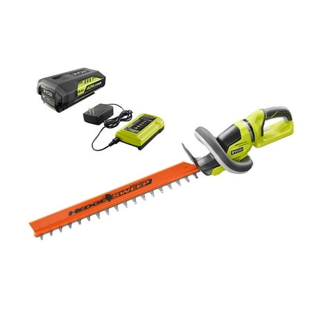 UPC 046396024091 RYOBI RY40620 24 in. 40 Volt Lithium Ion Cordless Hedge Trimmer with 2 Ah Batter upcitemdb