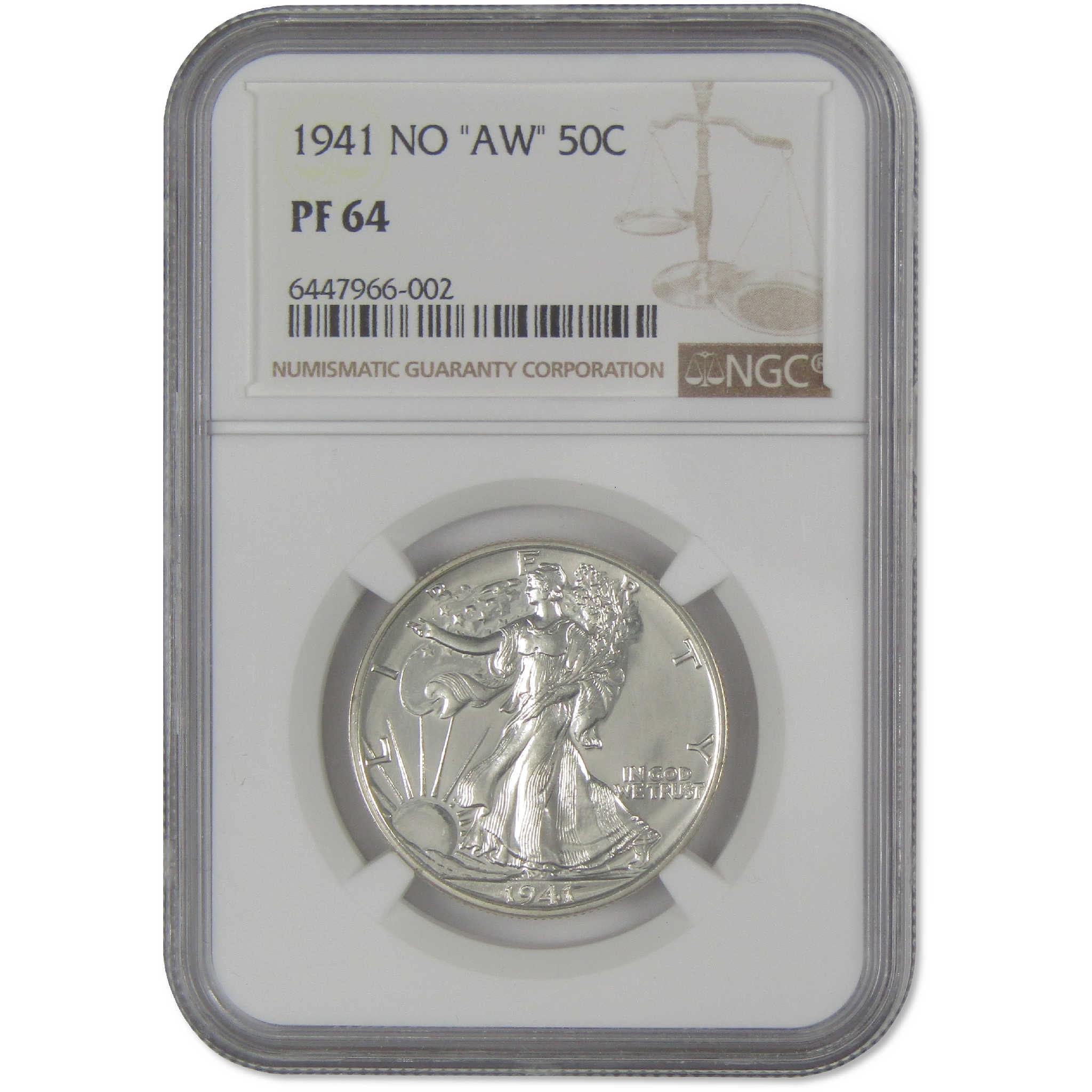 1872 Seated Liberty Half Dollar Proof NGC PF64 - Walmart.com