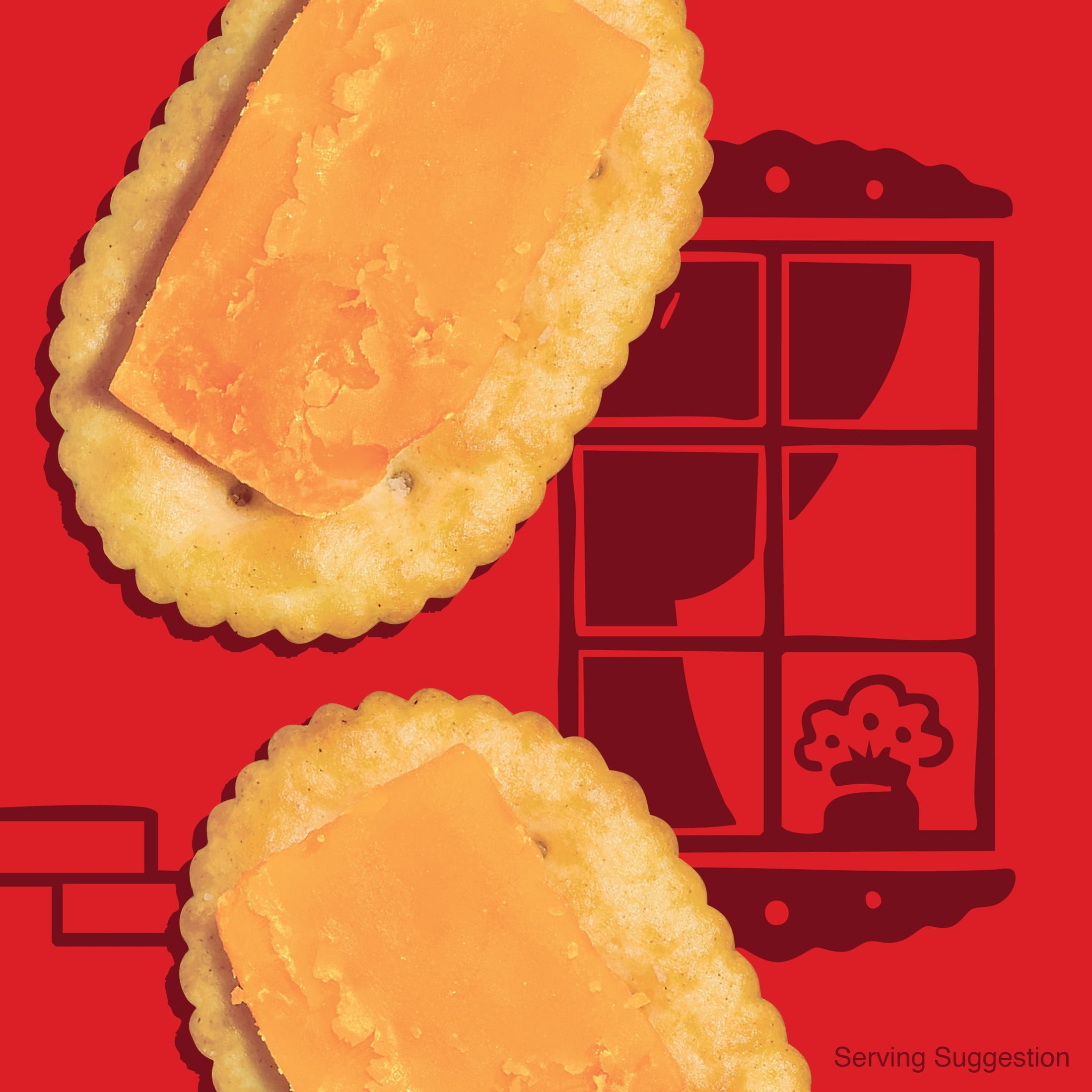 (6 pack) Town House Original Oven Baked Crackers, Salty Snacks, 20.7 oz