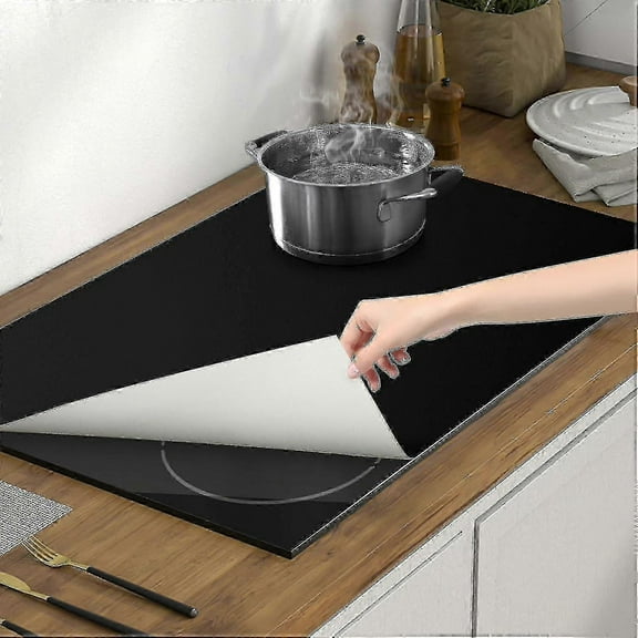 Large Silicone Induction Cooker Protector 51x78cm Magnetic Stove Cover Heat-Resistant and Scratch-Resistant Burner Protector for Electric Stove