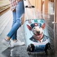 thumbnail image 3 of Just a Certified Nursing Assistant Cna Who Loves Her Bull Terrier Travel Luggage Cover Bully Dog Lovers Gifts Idea Suitcase Dust Protective Decor - 00003, 3 of 5
