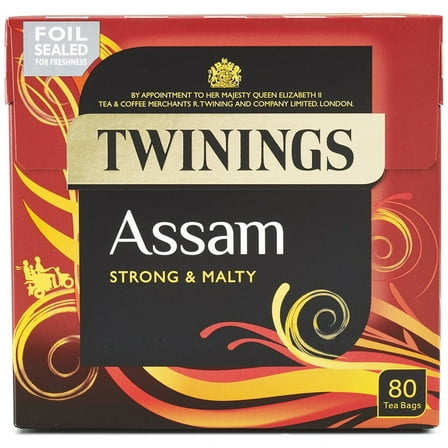 Twinings Assam Strong & Malty 100% Black Tea, 80 Tea Bags, 200g (Pack of 3)