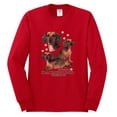 thumbnail image 2 of If It's Not a Dachshund It's Just a Dog Gift | Mens Dog Lover Long Sleeve T-Shirt, Red, Small, 2 of 3