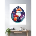 thumbnail image 2 of Fox And The Stars Poster Wall Art, Modern Wall Decor For Living Room Bedroom, 8x12 UNFRAMED, 2 of 3