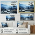thumbnail image 4 of Designart "Endless Journey Meandering Blue Road III" Landscapes Floater Framed Wall Art Living Room, 4 of 7