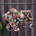 thumbnail image 2 of FAOWME Child New Toddler Boys Summer Outfits Printed Short Sleeve Shirt And Shorts Sets Casual Casual Cotton Clothes Sets Comfort O-Neck Dailywear, 2 of 3