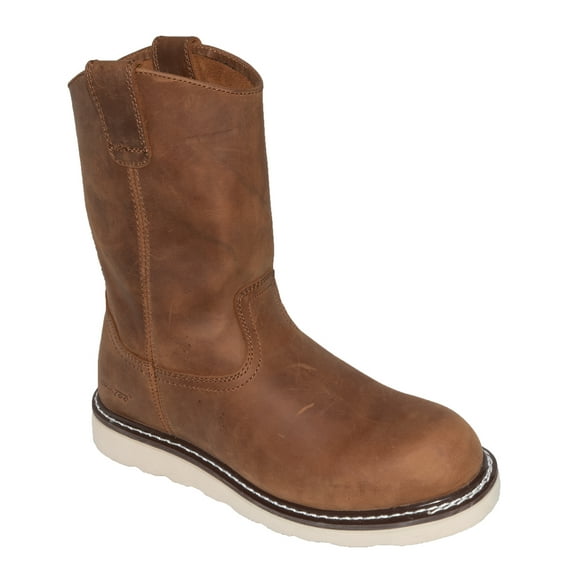 AdTec Men's 8" Side Zipper Pull On Wellington Work Boots