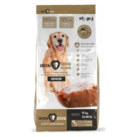 Alimento Para Perro Iron Dog Super Premium Senior 15 Kg