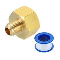 Brass Pipe Fitting, 3/8 SAE Male x 3/4 SAE Female Pipe Adapter