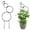 Black, variant on ZMKIAG Circular Metal Trellis for Climbing Plants, Indoor/Outdoor Small Garden Trellis for Potted Plants, Plant Climber Support, for Potted Plants, Houseplants, and Decorations.