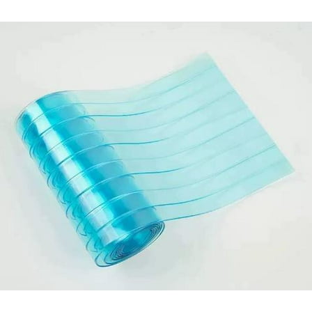 Unbranded PVC Door Curtain Clear Sky-Blue 1Pcs 78.7X7.3X0.05In