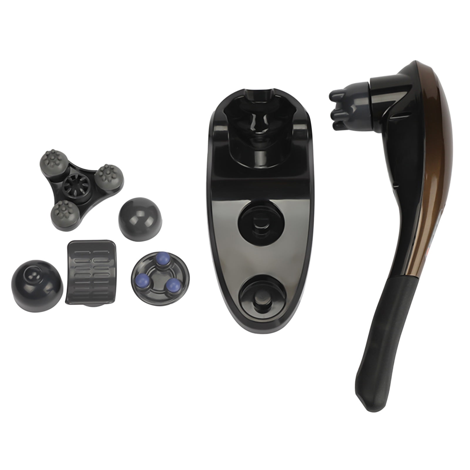 Gnmfd Handheld Percussion Massage Gun 6 Speed Deep Tissue Massager for Back Neck Shoulders Legs, Muscle Relief Therapy Stick with 6 Heads Rechargeable Electric Massager for Home Gym Use