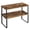 Ink Black + Rustic Brown, variant on Cabinet Organizer Shelf, Set of 2 Kitchen Counter Shelves, Kitchen Storage, Spice Rack, Stackable, Expandable, Metal and Engineered Wood, Ink Black and Rustic Brown