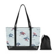 thumbnail image 7 of FORMRS Canvas Laptop Tote Bag for Women with 15.6" Computer Compartments Shoulder Handbag, Hockey Action Zone, 7 of 7