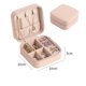thumbnail image 2 of Caja de almacenamiento de joyas, embalaje de regalo, pendientes, collares, anillos, accesorios para organizar el hogar, oficina, color rosa desnudo, 2 of 3