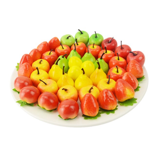 Modelo de fruta pequeña de espuma, conjunto de vegetales pequeños, accesorios de decoración de frutas falsas, simulación de mini fruta