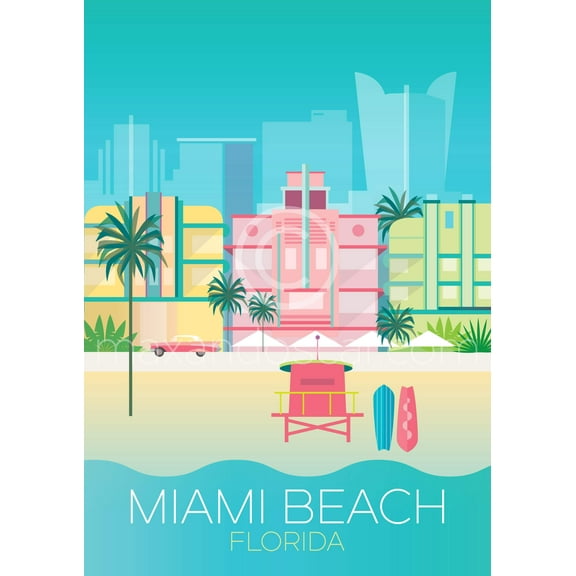 MIAMI BEACH PRINT