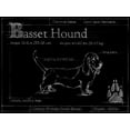 thumbnail image 2 of Ethan Harper 32x25 Black Ornate Wood Framed with Double Matting Museum Art Print Titled - Blueprint Bassett Hound, 2 of 4