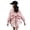 Pink, variant on Girls Button Down Shirt Casual Loose Fit Tunic Tails Top Summer Blouse for Tee Shirts Kids