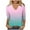 Pink1, variant on Lmnyox Women's Fashion Shirts 3/4 Sleeve V Neck Casual T Shirts 2025 Spring Summer Loose Trendy Blouse Tops