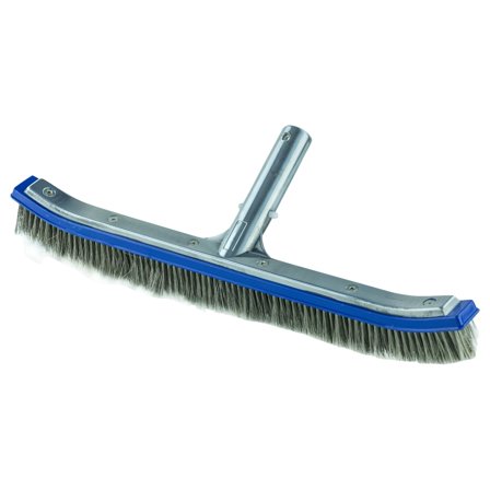 18" Aluminum Inground Pool Brush w/ Stainless Steel Bristles