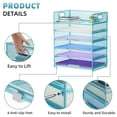thumbnail image 4 of Organizador de papel Marbrasse de 6 niveles con asa, color azul, 4 of 6