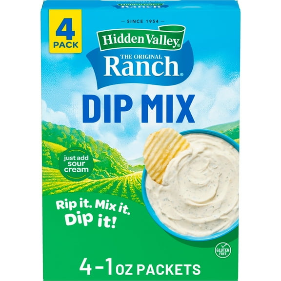 Hidden Valley Original Ranch Dips Mix - 4 pk (Pack of 2)