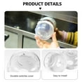 thumbnail image 5 of FRCOLOR Switch Safety Guard 5pcs Stove Covers Universal Child Proof Clear Stove Safety Covers Proof Lock for Kitchen Oven Stove Gas Range,2.91"X2.91"X1.69", 5 of 10