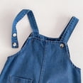 thumbnail image 5 of Ruyang Baby Boys Girls Overall Shorts Baggy Carrying Belt Pants Bunny Ear Romper with Pom Pom Tail My 1st Easter Outfit Clothes, 5 of 8